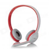 Rapoo H8030 2.4GHz Wireless Headset Headphones w/ Microphone - White + Orange