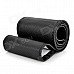 Quality Protective Fiber Leather Car Steering Wheel Cover - Black (37~38cm)