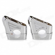 Cool Motorcycle DIY Aluminum Alloy Raised Damper - Silver (2 PCS) Cool Motorcycle DIY Aluminum Alloy Raised Damper - Silver (2 PCS)