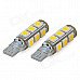 SENCART T10 2.6W 3500K 182lm 13-SMD 5050 LED Warm White Light Decoration Lamps (DC 12V / 2 PCS) SENCART T10 2.6W 3500K 182lm 13-SMD 5050 LED Warm White Light Decoration Lamps (DC 12V / 2 PCS)