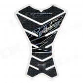 Protective Fish Bone Style Motorcycle Reflective Oil Tank Sticker - Black + Grey