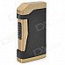 ZB-905B Frosted Windproof Butane Lighter - Black + Golden