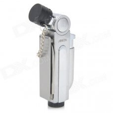 Multi-in-One Windproof Butane Jet Lighter w/ Knife / Scissors / Nail File & Opener - Silver