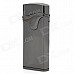 ZB-523 Electric Induction Stainless Steel Windproof Butane Jet Lighter - Dark Grey (1 x 27A)