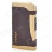 JOBON ZB-905B Fashion Windproof Stainless Steel Butane Jet Light - Brown + Golden JOBON ZB-905B Fashion Windproof Stainless Steel Butane Jet Light - Brown + Golden