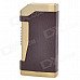 JOBON ZB-905B Fashion Windproof Stainless Steel Butane Jet Light - Brown + Golden JOBON ZB-905B Fashion Windproof Stainless Steel Butane Jet Light - Brown + Golden