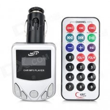 1.1" LCD Car MP3 Player FM Transmitter with Remote Controller - Silver + Black (12~24V) 1.1" LCD Car MP3 Player FM Transmitter with Remote Controller - Silver + Black (12~24V)