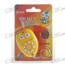 Mini-Elf-II Mini Universal TV Remote Controller Keychain with LED Flashlight