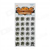 Special Decorative 24-Bullet Hole Style Car Sticker - Grey
