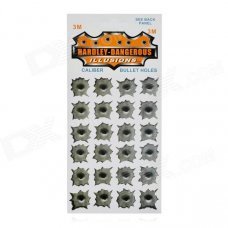 Special Decorative 24-Bullet Hole Style Car Sticker - Grey Special Decorative 24-Bullet Hole Style Car Sticker - Grey