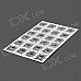 Special Decorative 24-Bullet Hole Style Car Sticker - Grey Special Decorative 24-Bullet Hole Style Car Sticker - Grey