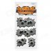 Special Decorative 6-Bullet Repeating Hole Style Car Sticker - Grey