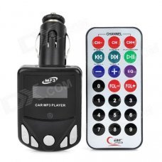 1.1" LCD Car MP3 Player FM Transmitter with Remote Controller - Black (12~24V) 1.1" LCD Car MP3 Player FM Transmitter with Remote Controller - Black (12~24V)