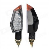 HG-SJ-006 1W 50lm 18-LED Yellow Light Motorcycle Steering Signal Lamp (2 PCS / 12V)