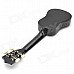 William AJ012 Mini Handheld 21" 4-String Ukulele Guitar - Black William AJ012 Mini Handheld 21" 4-String Ukulele Guitar - Black