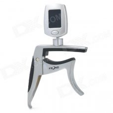 FZONE FCT-80 Universal 1.1'' LCD Aluminum Tuner / Capo - Silver (1 x CR2032) FZONE FCT-80 Universal 1.1'' LCD Aluminum Tuner / Capo - Silver (1 x CR2032)