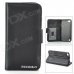 Protective Flip-Open PU Leather Case for Ipod Touch 5 - Black