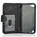 Protective Flip-Open PU Leather Case for Ipod Touch 5 - Black