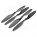 10 x 4.5 Carbon Fiber CW / CCW Propellers for Multi-axis R/C Airplane - Black (2 Pairs)