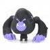 PVC Angry Chimpanzee Display Doll Toy - Black + Purple