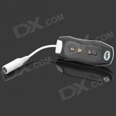 Mini Waterproof MP3 Player w/ FM Radio - Black +White (4GB)