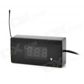 BM-029 Mini Car Powered Thermometer + Voltage Tester - Black (DC 12V)