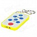 JKT002 Mini Universal Remote Control for TV Set - Greyish White + Yellow (1 x 2032) JKT002 Mini Universal Remote Control for TV Set - Greyish White + Yellow (1 x 2032)