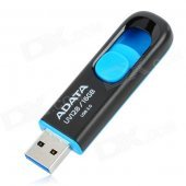 ADATA UV128/16GB Push-out USB 3.0 High-Speed Flash Disk Device - Black + Blue (16GB)
