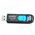 ADATA UV128/16GB Push-out USB 3.0 High-Speed Flash Disk Device - Black + Blue (16GB) ADATA UV128/16GB Push-out USB 3.0 High-Speed Flash Disk Device - Black + Blue (16GB)