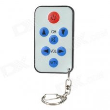 Mini Universal TV Remote Controller Keychain - Black + Beige (1 x CR2025) Mini Universal TV Remote Controller Keychain - Black + Beige (1 x CR2025)