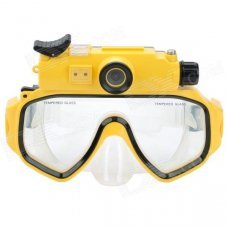 Codisk WP720 0.7'' LCD HD 5.0 MP Wide Angle Diving Sports Camcorder w/ USB / Mask - Yellow Codisk WP720 0.7'' LCD HD 5.0 MP Wide Angle Diving Sports Camcorder w/ USB / Mask - Yellow