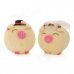 Soft Plush Cute Wedding Pig Couple Doll Toys - Beige (Pair)