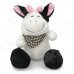 Cute Plush Cow Doll Toy with Scarf / Suction Cup - Black + White Cute Plush Cow Doll Toy with Scarf / Suction Cup - Black + White