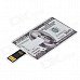 MJ100 Stylish US 100 Dollar Pattern Card Style USB 2.0 Flash Drive - White + Grey (4GB) MJ100 Stylish US 100 Dollar Pattern Card Style USB 2.0 Flash Drive - White + Grey (4GB)
