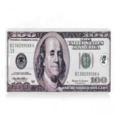 100 US Dollar Style USB Flash Drive - White + Grey (8GB) 100 US Dollar Style USB Flash Drive - White + Grey (8GB)