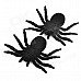 0130 Novelty Lint Verisimilitude Spiders Toy - Black (2 PCS)