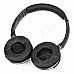 Wireless Bluetooth v2.1 + EDR Stereo Headphones w/ MP3 / PC Voice / USB - Black Wireless Bluetooth v2.1 + EDR Stereo Headphones w/ MP3 / PC Voice / USB - Black