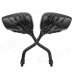 Skeleton Hand Style Motorcycle Rearview Mirror - Black (Pair)