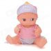 ALEESHA Cute Vinyl Baby Doll w/ Sound Effect - Pink (3 x LR44 )