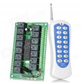 CDKZ-15L15-Channel Wireless Remote Control Switch Receiver and Transmitter - Black + Green