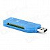 SSK SCRS028 USB 2.0 CompactFlash CF Card Reader - Blue SSK SCRS028 USB 2.0 CompactFlash CF Card Reader - Blue