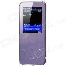 ONN Q9 Ultra-Slim 1.8" Screen MP3 Player w/ TF / FM - Purple (4GB) ONN Q9 Ultra-Slim 1.8" Screen MP3 Player w/ TF / FM - Purple (4GB)