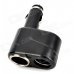 Dual Car Cigarette Sockets Power Adapter - Black (DC 12~24V) Dual Car Cigarette Sockets Power Adapter - Black (DC 12~24V)