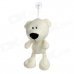 Cute Polar Bear Style Plush Doll Toy w/ Suction Cup - White
