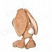 Cute Long-Eared Rabbit Style Plush Doll Toy w/ Suction Cup - Light Brown
