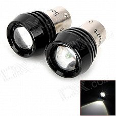 SENCART BAU15S 3W 200lm White Light Car Brake / Reversing / Tail Lamp (2 PCS / 12~24V) SENCART BAU15S 3W 200lm White Light Car Brake / Reversing / Tail Lamp (2 PCS / 12~24V)