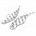 3D Angel's Wings Shaped Stainless Steel Car Decoration Sticker - Silver (2 PCS) 3D Angel's Wings Shaped Stainless Steel Car Decoration Sticker - Silver (2 PCS)