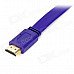 HDMI V1.4 Male to Male Flat Connection Cable - Purple (50cm) HDMI V1.4 Male to Male Flat Connection Cable - Purple (50cm)