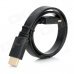 HDMI V1.4 Male to Male Flat Connection Cable - Black (50cm) HDMI V1.4 Male to Male Flat Connection Cable - Black (50cm)