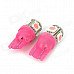 T10 / T13 1.5W 30lm 5-5050 SMD LED Pink Light Motorcycle Indicator / Instrument Lamp (12V / 2 PCS) T10 / T13 1.5W 30lm 5-5050 SMD LED Pink Light Motorcycle Indicator / Instrument Lamp (12V / 2 PCS)